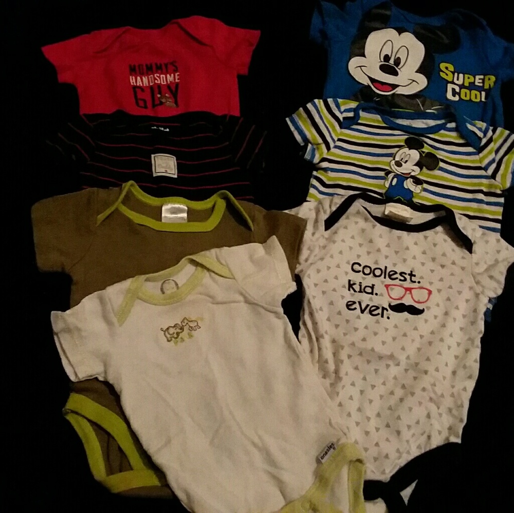 0-3 month boy onesies